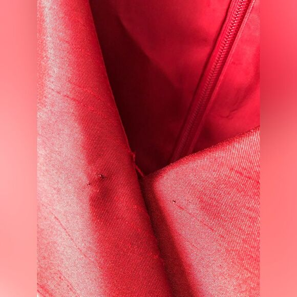 Tahari ASL cocktail Taffeta midi Dress back zipper with belt size 14 - Picture 11 of 14